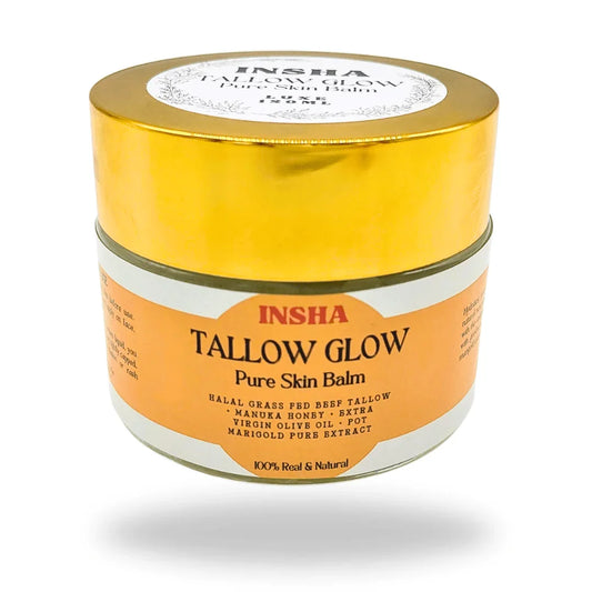 INSHA TALLOW GLOW™ Pure Skin Care Balm Cream for Face + Body Men and Woman | Highly Nourishing and Enriching | 100% Halal & Natural | INSHA