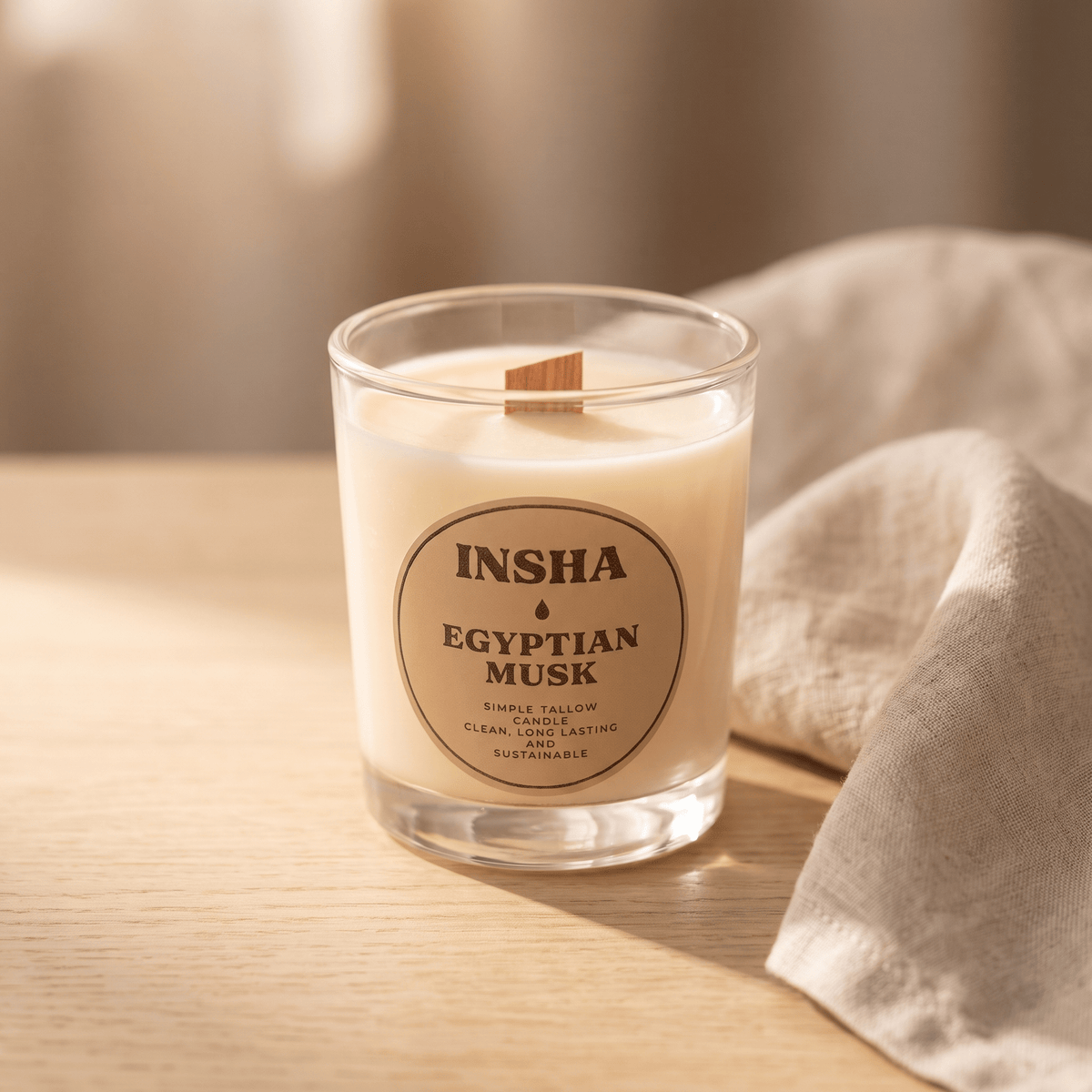 Simple Tallow Candle | INSHA